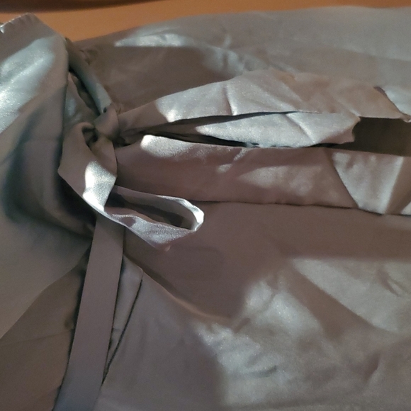 New Missguided Pastel Sage Green Ruffle Belted Maxi Dress Summer - Picture 5 of 10